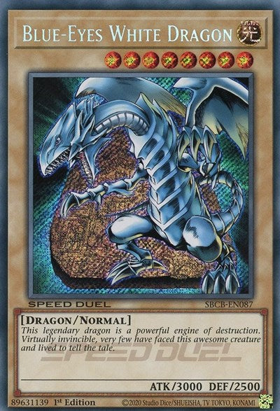 Blue-Eyes White Dragon (Secret) (SBCB-EN087) [Speed Duel: Battle City Box]