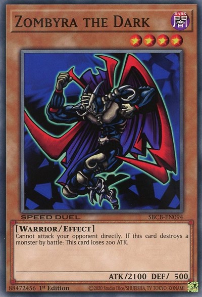 Zombyra the Dark (SBCB-EN094) [Speed Duel: Battle City Box]