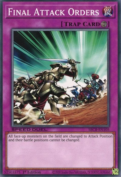 Final Attack Orders (SBCB-EN105) [Speed Duel: Battle City Box]