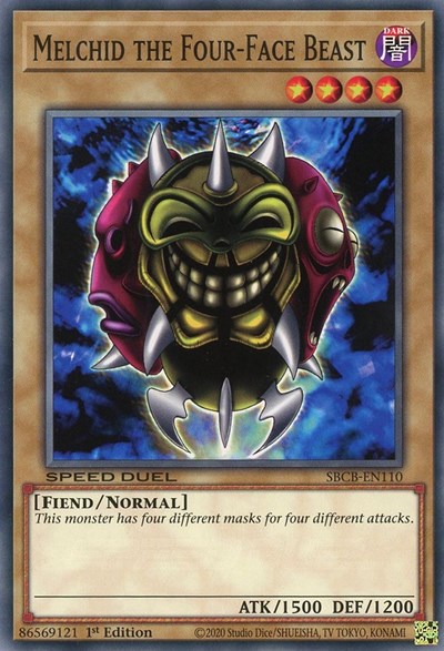 Melchid the Four-Face Beast (SBCB-EN110) [Speed Duel: Battle City Box]