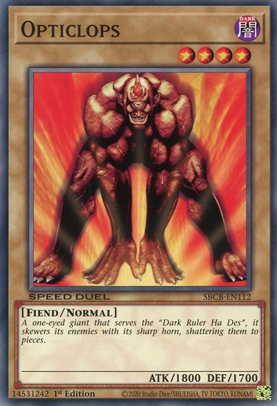 Opticlops (SBCB-EN112) [Speed Duel: Battle City Box]