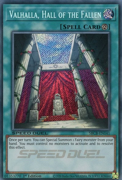 Valhalla, Hall of the Fallen (Secret) (SBCB-EN141) [Speed Duel: Battle City Box]