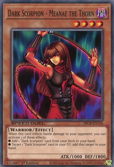 Dark Scorpion - Meanae the Thorn (SBCB-EN156) [Speed Duel: Battle City Box]