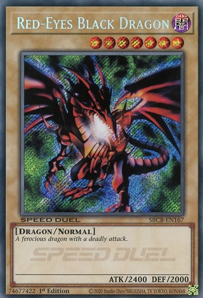Red-Eyes Black Dragon (Secret) (SBCB-EN167) [Speed Duel: Battle City Box]