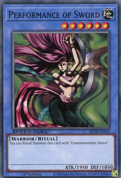 Performance of Sword (SBCB-EN183) [Speed Duel: Battle City Box]