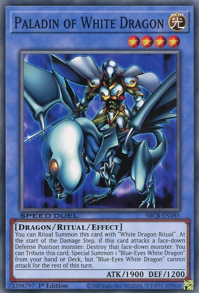 Paladin of White Dragon (SBCB-EN185) [Speed Duel: Battle City Box]