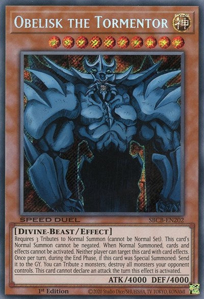 Obelisk the Tormentor (SBCB-EN202) [Speed Duel: Battle City Box]