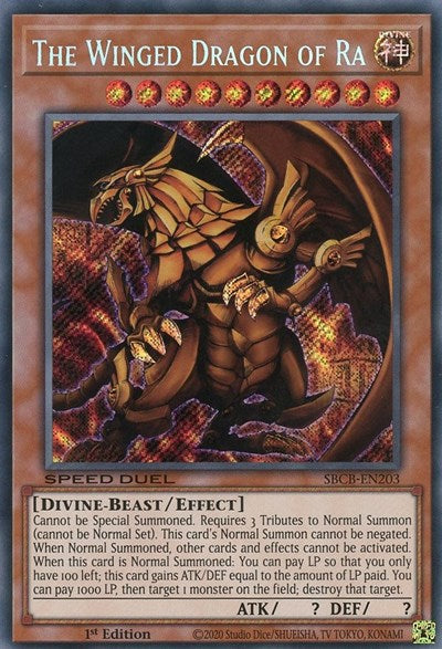The Winged Dragon of Ra (SBCB-EN203) [Speed Duel: Battle City Box]