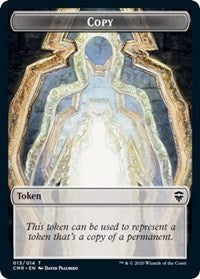 Copy // Horror Double-Sided Token (13 // 10) [Commander Legends]