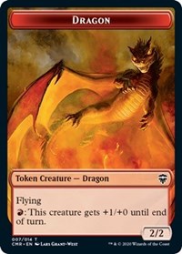 Dragon // Horror Double-Sided Token (7 // 10) [Commander Legends]
