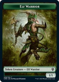Elf Warrior // The Monarch Double-Sided Token (8 // 14) [Commander Legends]