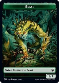 Beast (018) // Beast (019) Double-Sided Token (18 // 19) [Commander Legends]