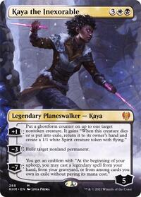 Kaya the Inexorable (Borderless) (288) [Kaldheim]