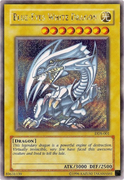 Blue-Eyes White Dragon (Dark Duel Stories) (DDS-001) [Yu-Gi-Oh! Video Game Promotional Cards]