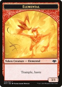 Elemental (009) // Goblin Double-Sided Token (9 // 10) [Modern Horizons]