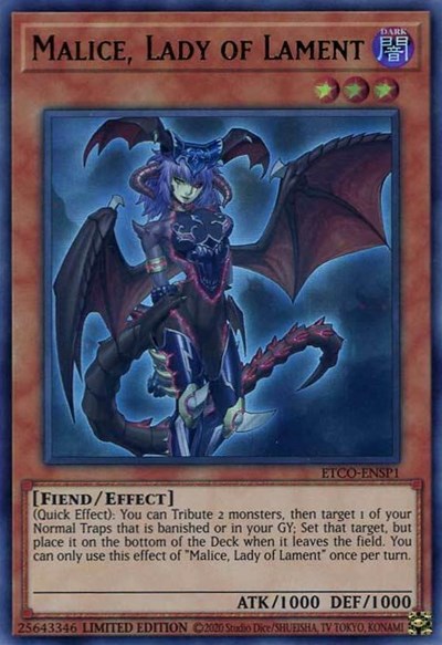 Malice, Lady of Lament (UR) (ETCO-ENSP1) (ETCO-ENSP1) [Eternity Code]