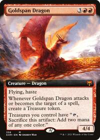 Goldspan Dragon (Extended Art) (358) [Kaldheim]