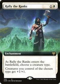 Rally the Ranks (Extended Art) (336) [Kaldheim]