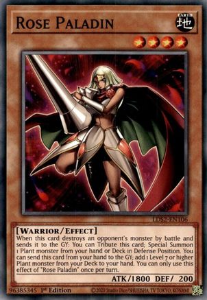 Rose Paladin (LDS2-EN106) - Legendary Duelists: Season 2 1st Edition