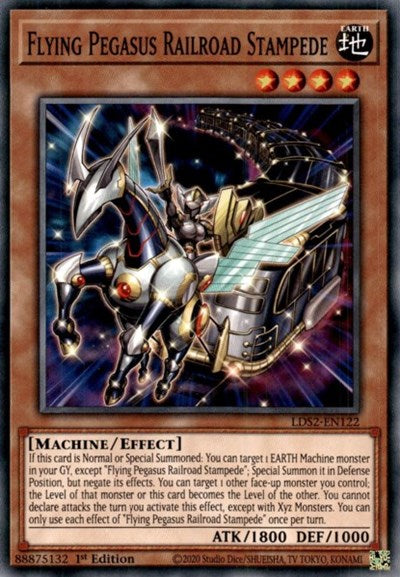 Flying Pegasus Railroad Stampede (LDS2-EN122) [Legendary Duelists: Season 2]