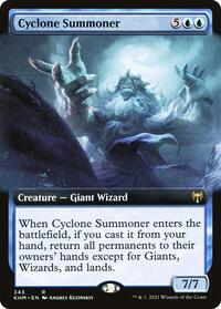 Cyclone Summoner (Extended Art) (343) [Kaldheim]