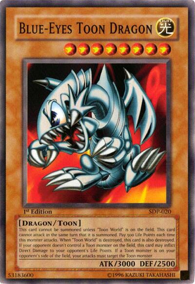 Blue-Eyes Toon Dragon (SDP-020) [Starter Deck: Pegasus]