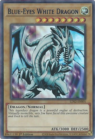 Blue-Eyes White Dragon (Blue) (LDS2-EN001) [Legendary Duelists: Season 2]
