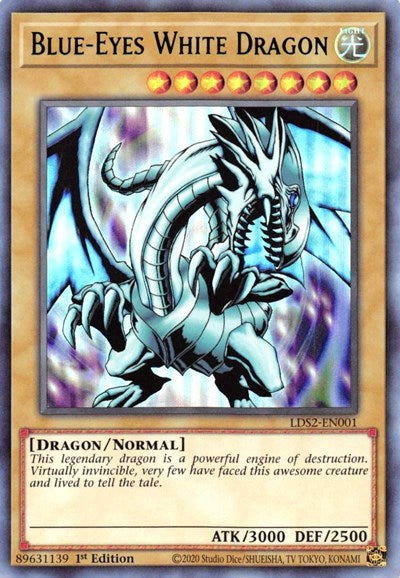 Blue-Eyes White Dragon (Green) (LDS2-EN001) [Legendary Duelists: Season 2]