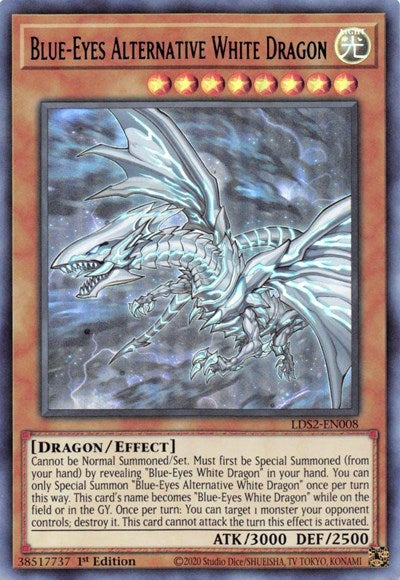 Blue-Eyes Alternative White Dragon (Blue) (LDS2-EN008) [Legendary Duelists: Season 2]