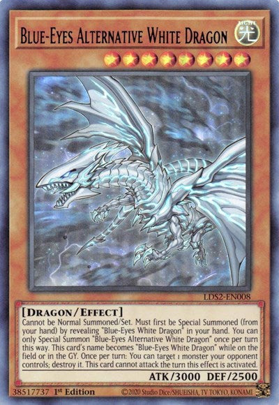 Blue-Eyes Alternative White Dragon (Purple) (LDS2-EN008) [Legendary Duelists: Season 2]