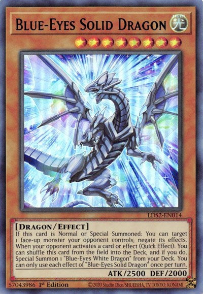Blue-Eyes Solid Dragon (Blue) (LDS2-EN014) [Legendary Duelists: Season 2]