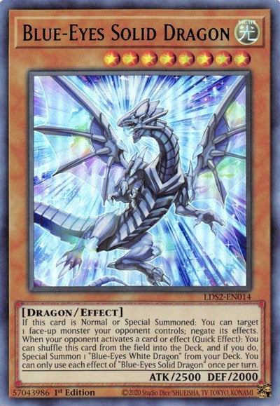 Blue-Eyes Solid Dragon (Green) (LDS2-EN014) [Legendary Duelists: Season 2]
