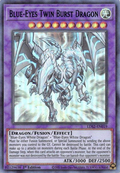 Blue-Eyes Twin Burst Dragon (Blue) (LDS2-EN019) [Legendary Duelists: Season 2]