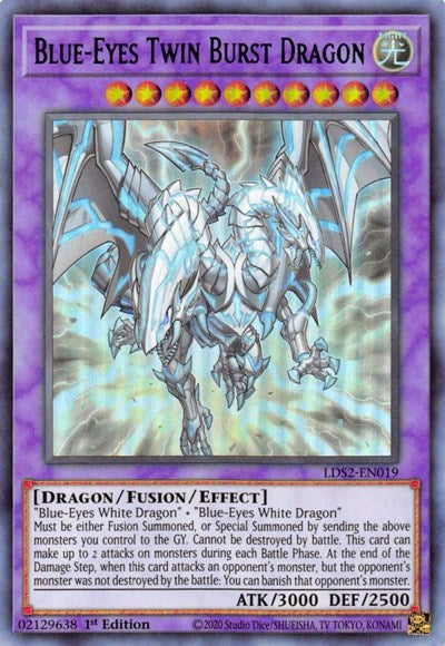 Blue-Eyes Twin Burst Dragon (Purple) (LDS2-EN019) [Legendary Duelists: Season 2]