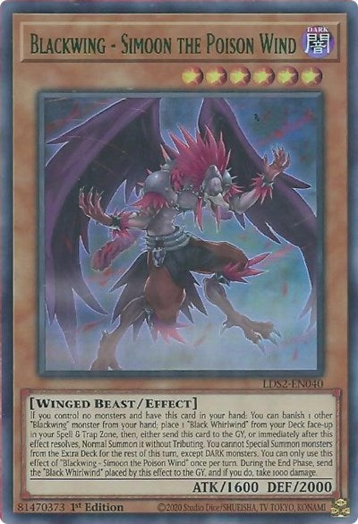 Blackwing - Simoon the Poison Wind (Green) (LDS2-EN040) [Legendary Duelists: Season 2]