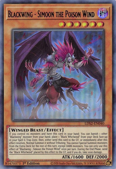 Blackwing - Simoon the Poison Wind (Purple) (LDS2-EN040) [Legendary Duelists: Season 2]