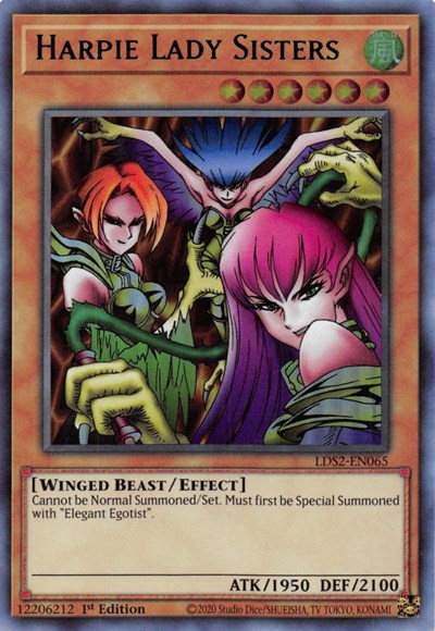 Harpie Lady Sisters (Green) (LDS2-EN065) [Legendary Duelists: Season 2]