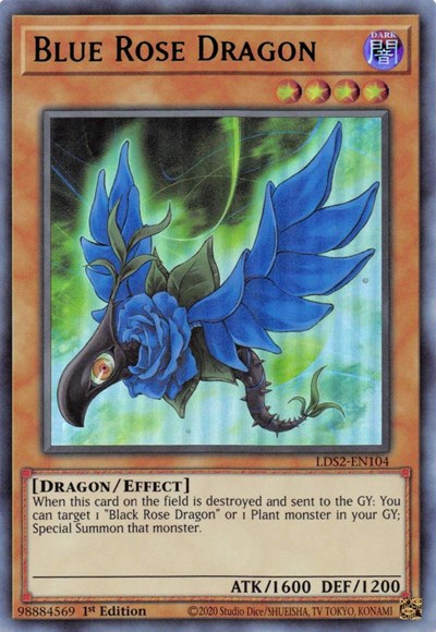 Blue Rose Dragon (Green) (LDS2-EN104) [Legendary Duelists: Season 2]