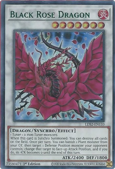 Black Rose Dragon (Green) (LDS2-EN110) [Legendary Duelists: Season 2]