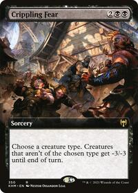Crippling Fear (Extended Art) (350) [Kaldheim]