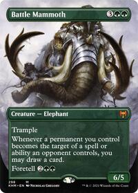 Battle Mammoth (Borderless) (298) [Kaldheim]