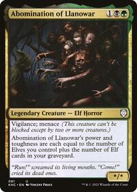 Abomination of Llanowar (81) [Commander: Kaldheim]
