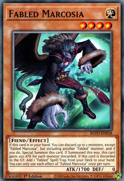 Fabled Marcosia (BLVO-EN018) [Blazing Vortex]