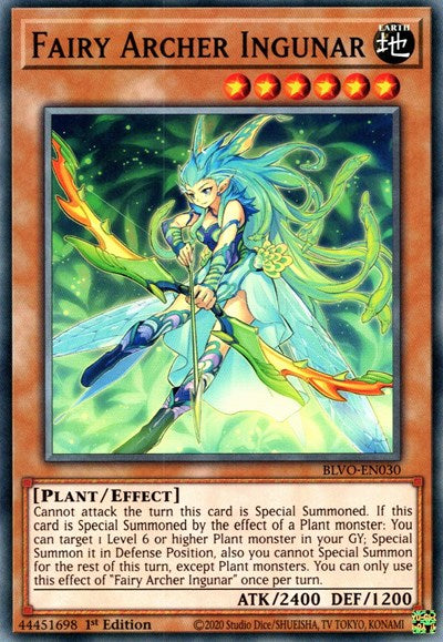 Fairy Archer Ingunar (BLVO-EN030) [Blazing Vortex]