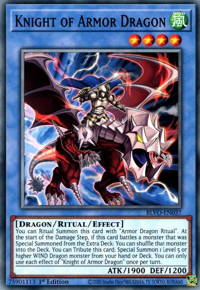 Knight of Armor Dragon (BLVO-EN037) [Blazing Vortex]