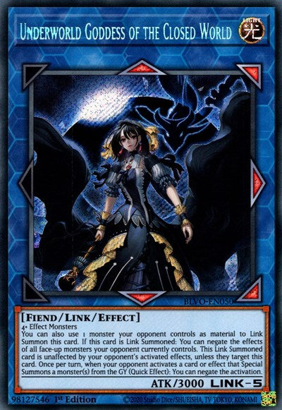 Underworld Goddess of the Closed World (BLVO-EN050) [Blazing Vortex]