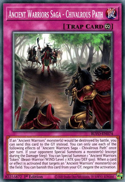 Ancient Warriors Saga - Chivalrous Path (BLVO-EN074) [Blazing Vortex]