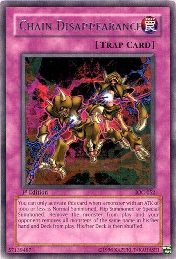 Chain Disappearance (IOC-052) [Invasion of Chaos]