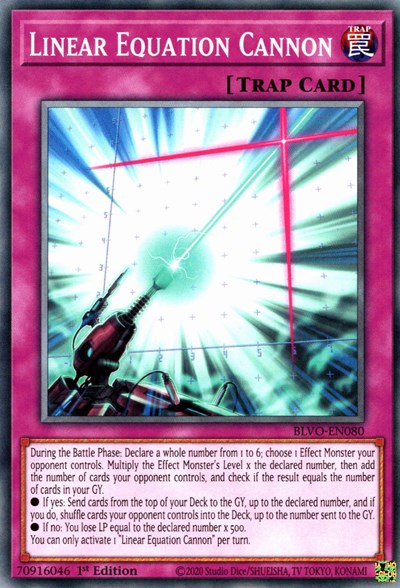 Linear Equation Cannon (BLVO-EN080) [Blazing Vortex]