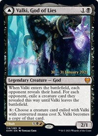Valki, God of Lies (114) [Prerelease Cards]